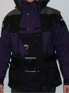 The North Face Black and Purple Steep Tech Jacket